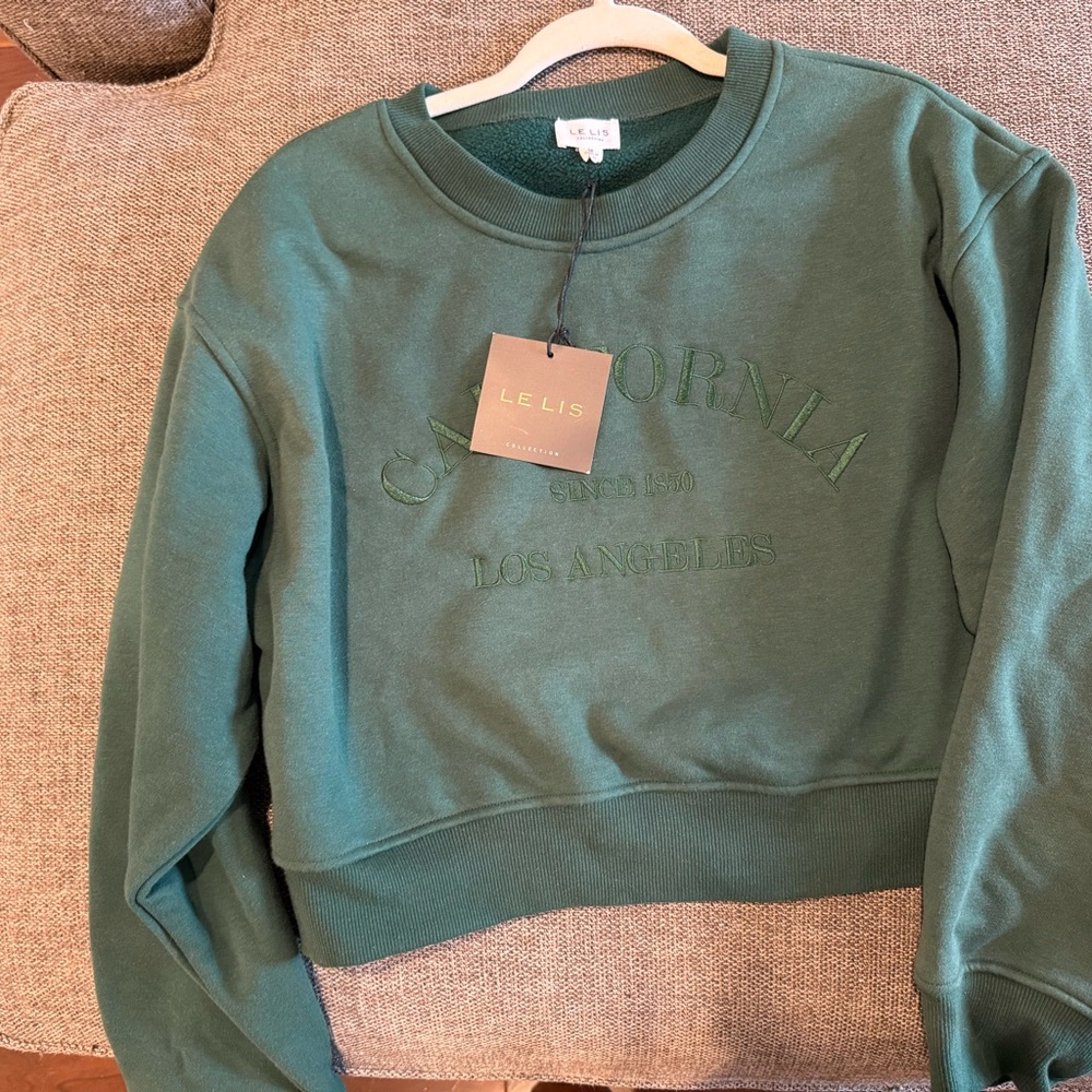 LE LIS Green Sweatshirt